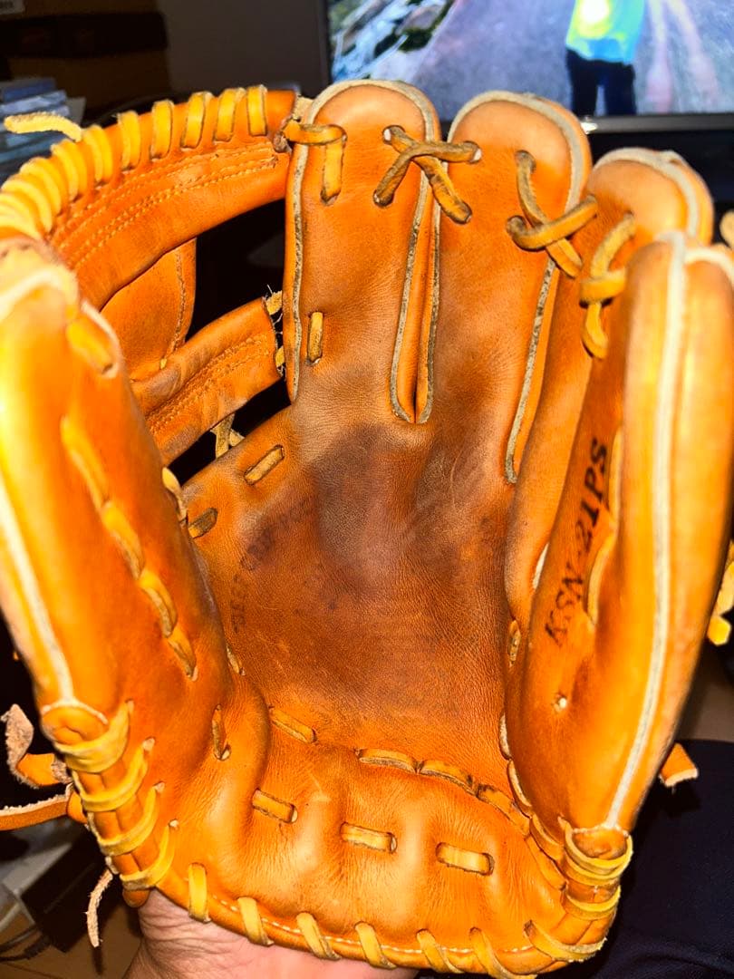 の*ー様 久保田スラッガー　軟式グローブ 内野用　オレンジ