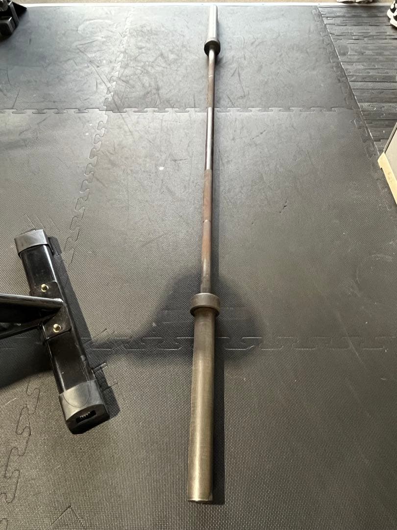 オリンピックシャフト　スチール製バーベルシャフト 約220cm