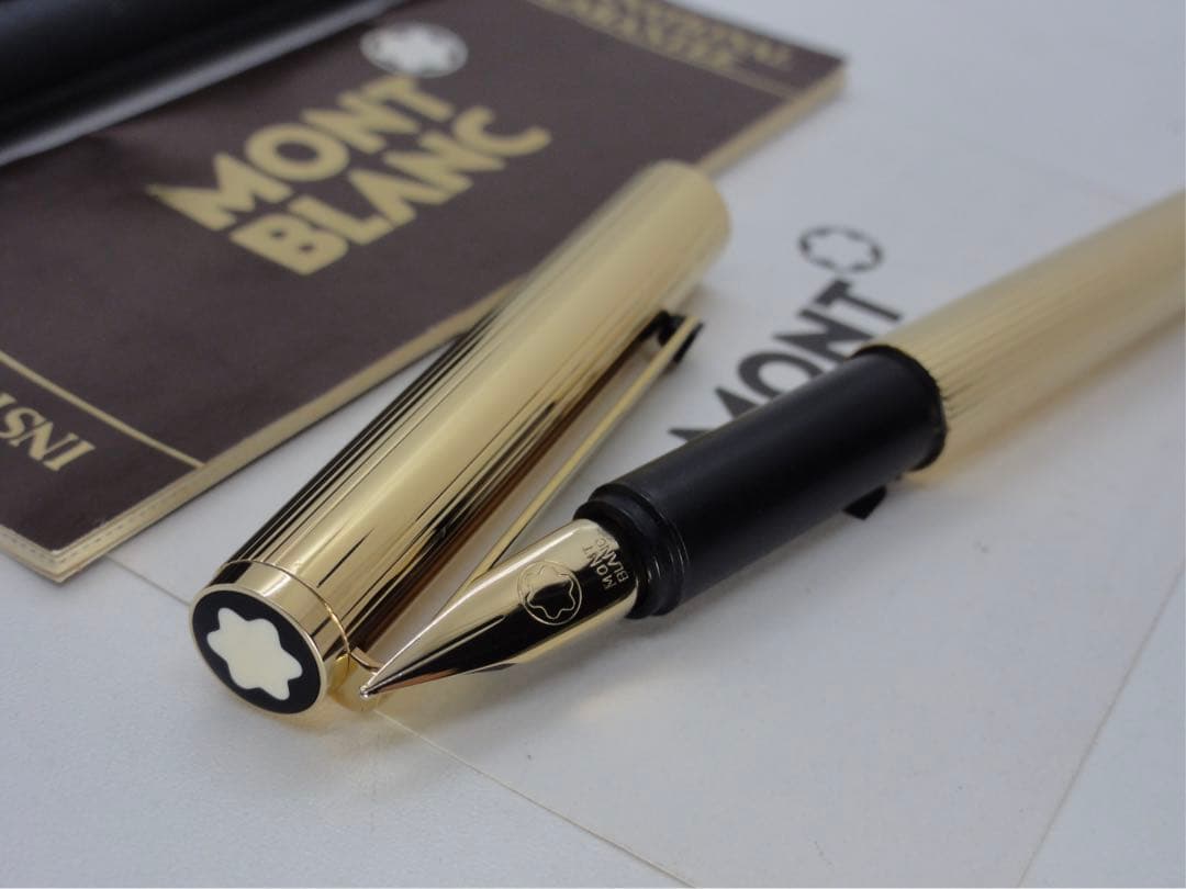 モンブラン　未使用に近い品！稀少度の高い金運を呼ぶ！総金張りSラインNo2147