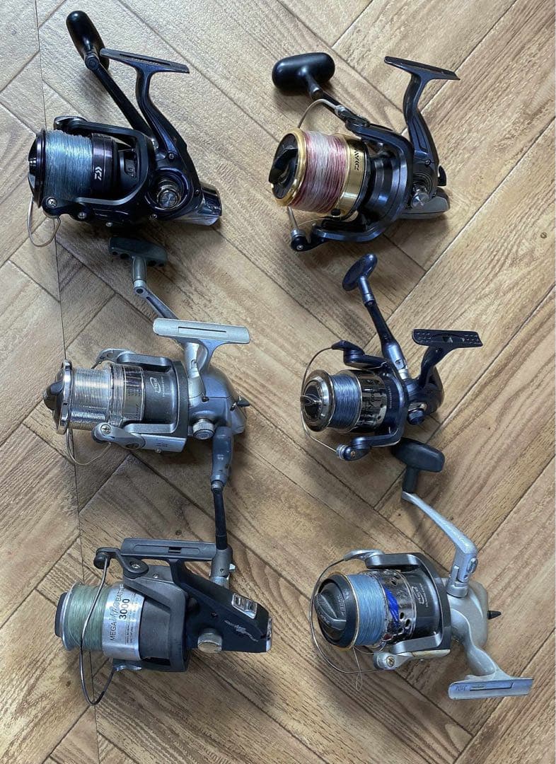 スピニングリール 6個セットいろいろまとめ 6台