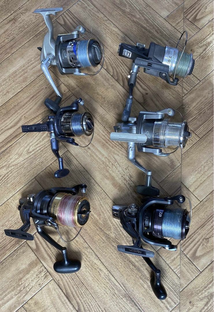 スピニングリール 6個セットいろいろまとめ 6台