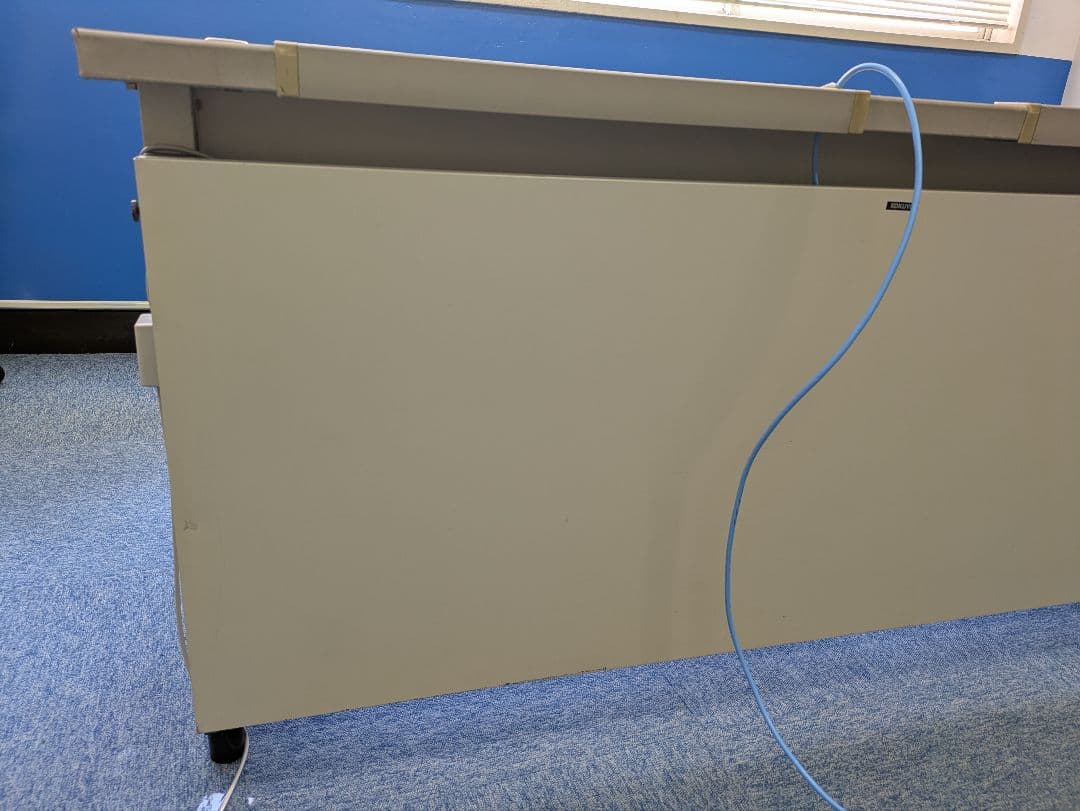 【愛知引取り限定】スチールデスク&引き出し&椅子セット