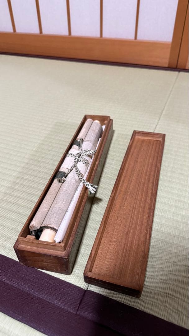 軸　画賛 人物 松花堂昭乘 • 大龍宗丈合筆 合箱