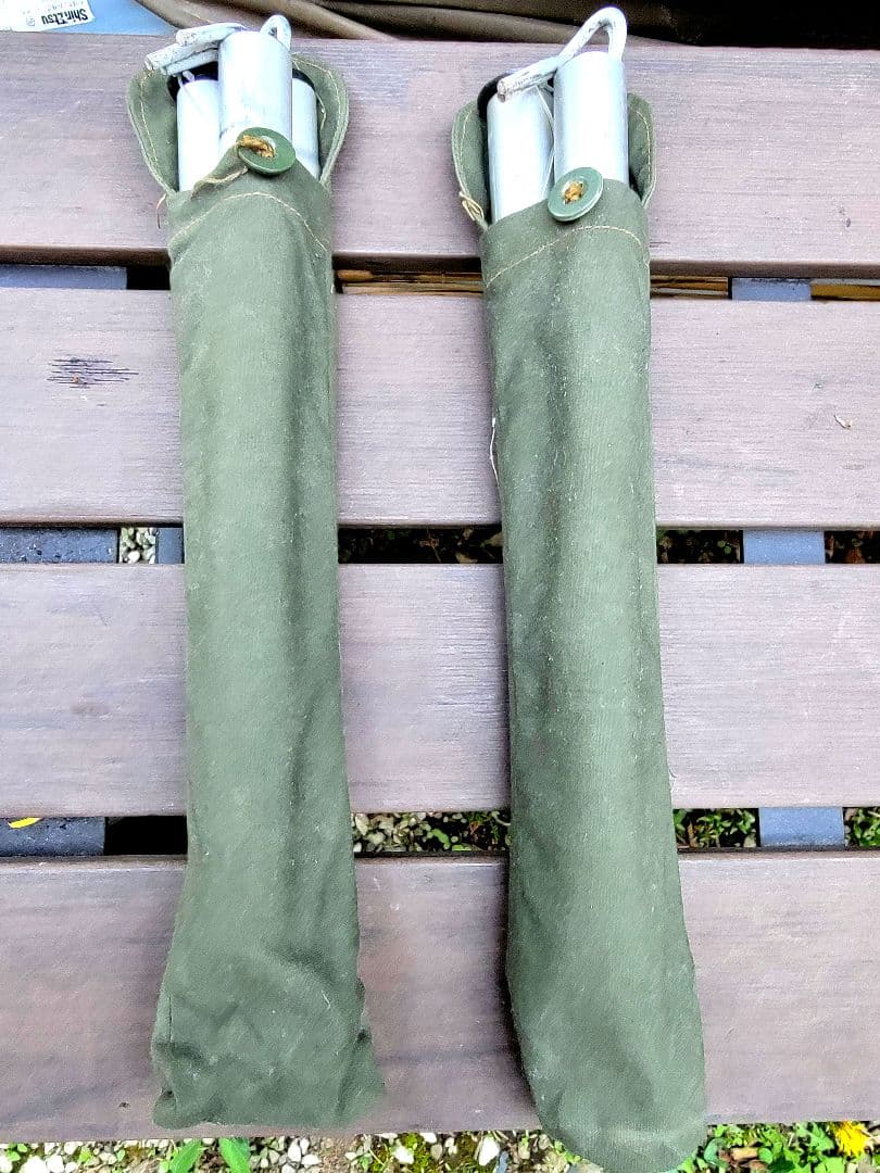 ポーランド軍幕×2枚.サイズ2.ハトメ2個 (1977年 & 78年)