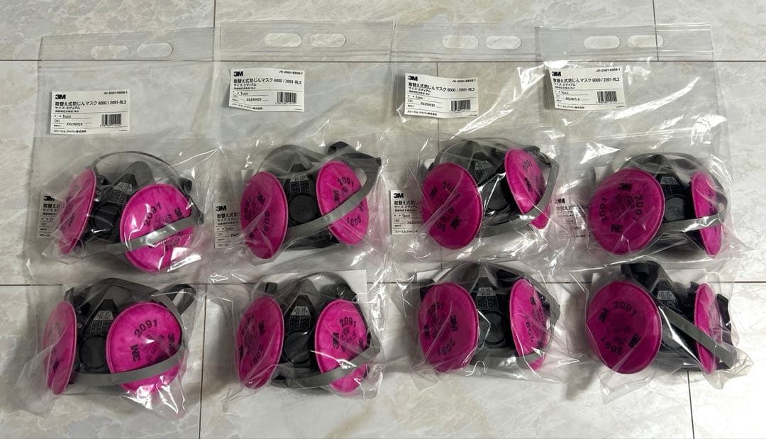 3M 防塵マスク 6000 / 2091-RL3 8セット