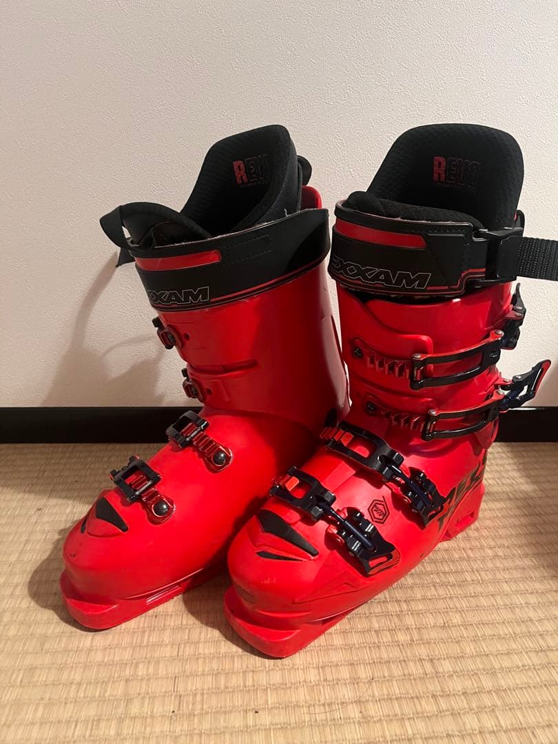 【最終値下げ】REXXAM スキー用ブーツ レッド　25-25.5cm
