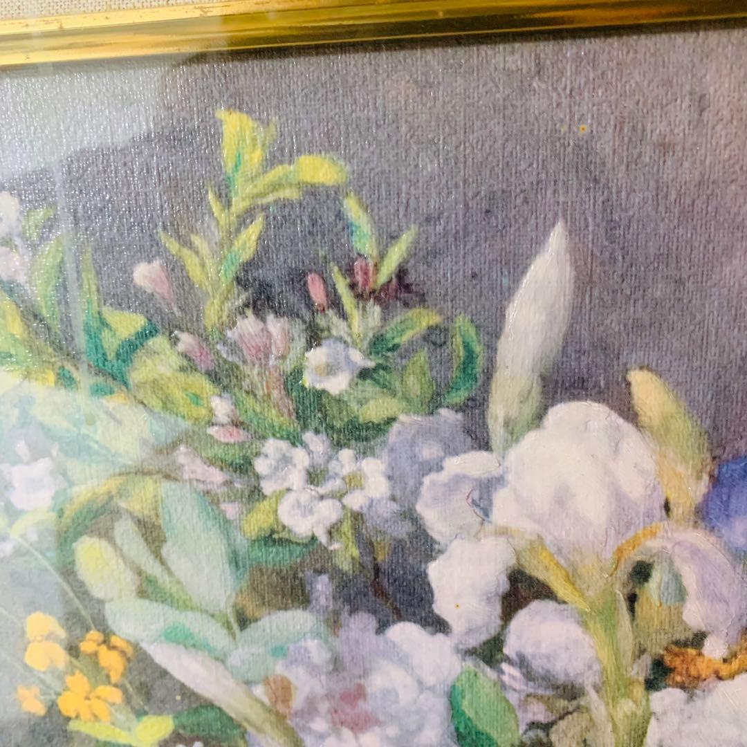 AUGUSTE RENOURE ルノワール　大きな花瓶の花束　絵画　額縁付