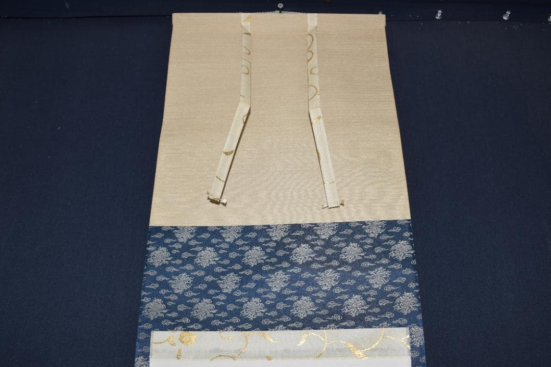 【真作】大覚寺53世/乃村龍澄/一行書/松風吹天簫/掛軸☆宝船☆Z-33　JM