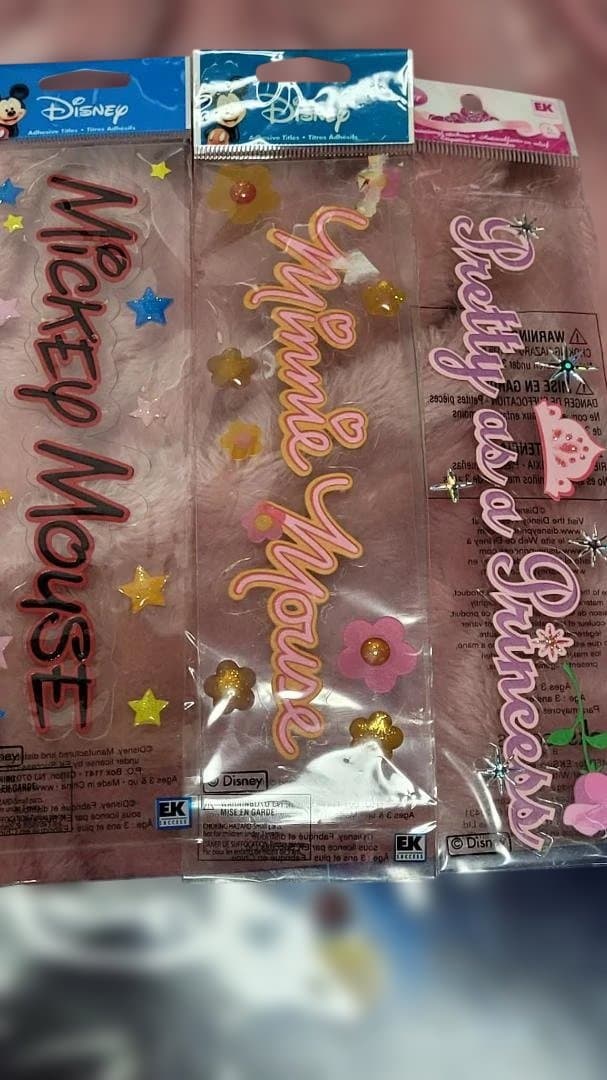 アメリカ立体シール・ミッキー・ミニー・it's a small world色々