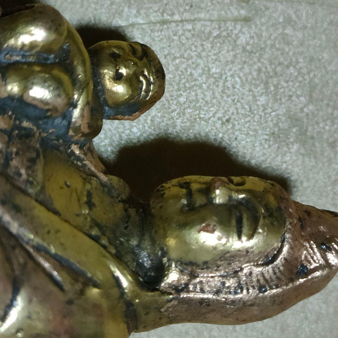 子供を抱いた観音様　慈母観音　時代物　骨董アンティーク　マリア観音No.183