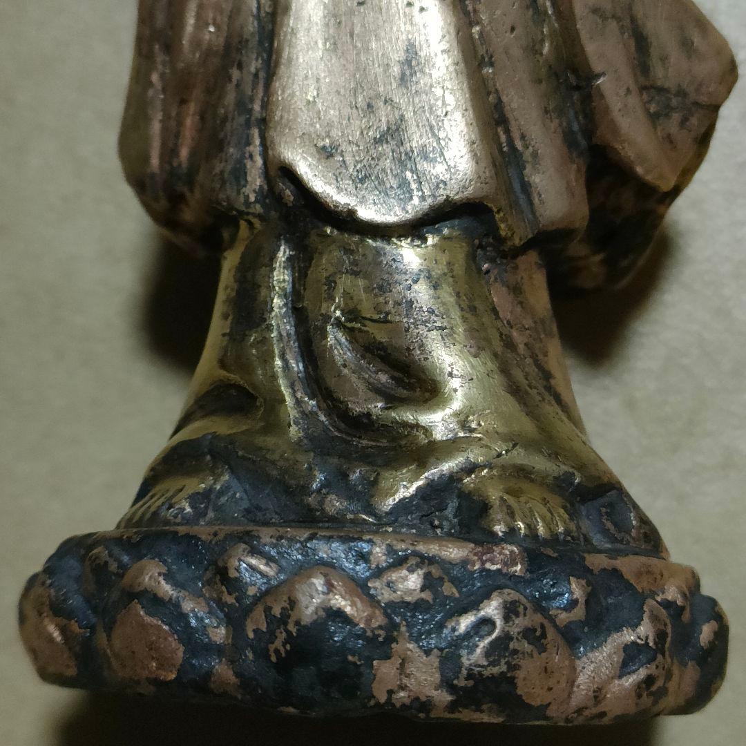 子供を抱いた観音様　慈母観音　時代物　骨董アンティーク　マリア観音No.183