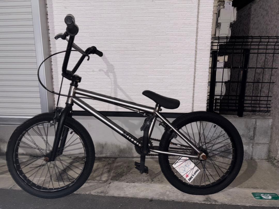 BMX 自転車 20インチ シルバー スチール