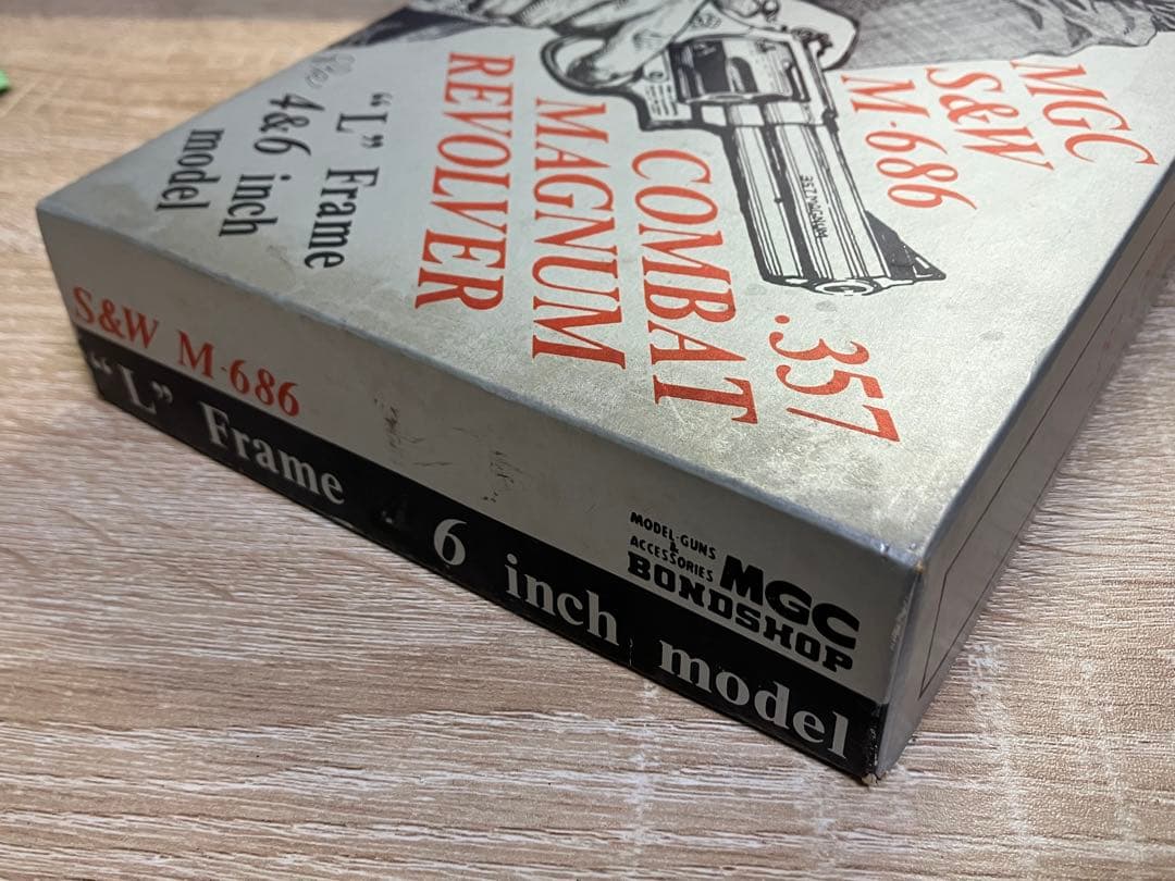 MGC S&W M686 6インチ モデルガン 木製グリップ付き