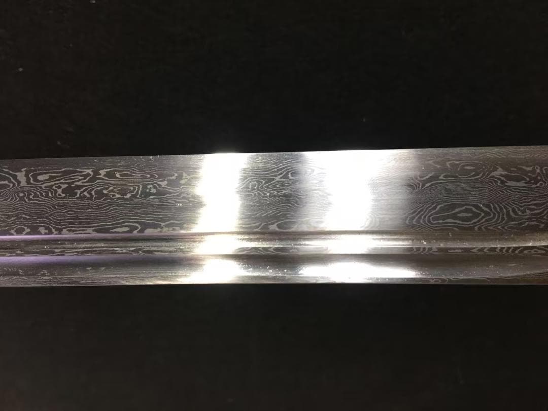 純銅装模様鋼延長苗刀 日本刀 模造刀 居合刀