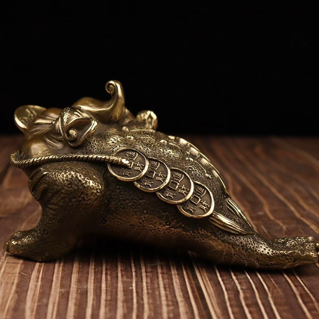 招財進宝 三足金蟾 鎮宅 辟邪 開運 風水 工芸品 美術品 置物