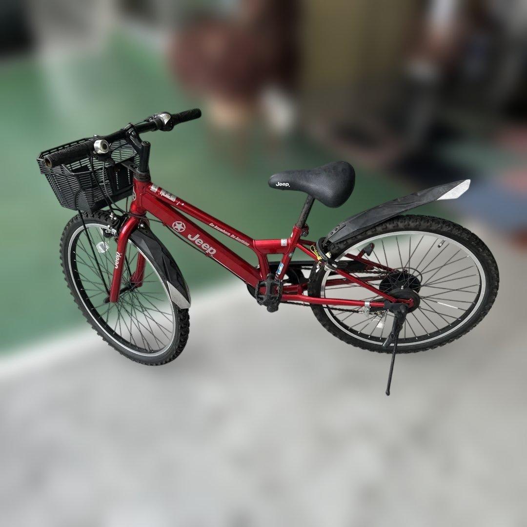 Jeep ジュニアバイク 赤24インチ