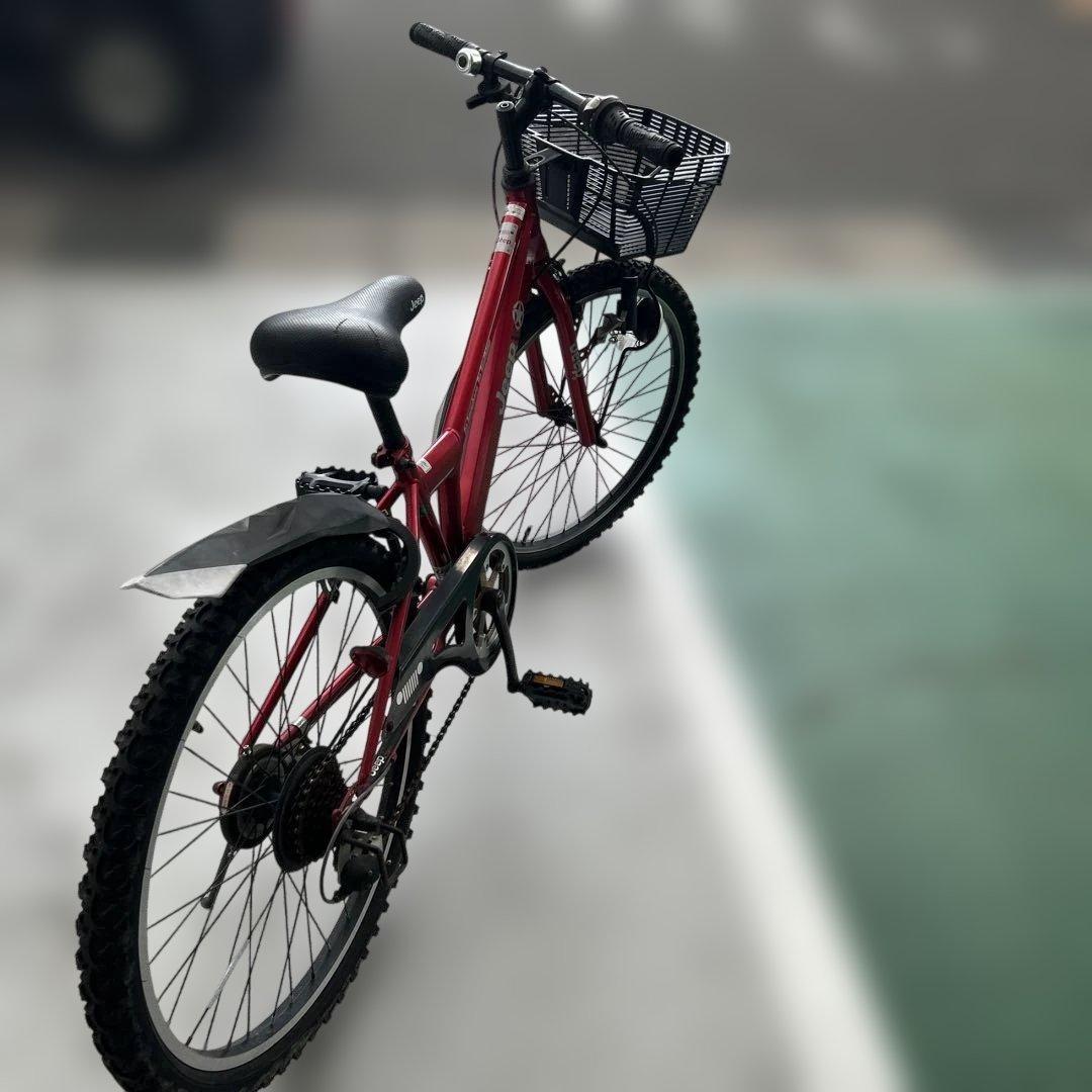 Jeep ジュニアバイク 赤24インチ