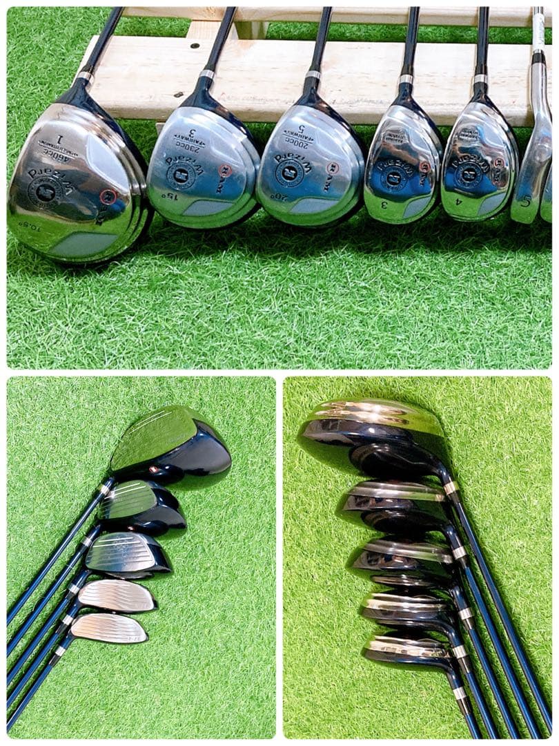 H8.初心者オススメ　ゴルフクラブ　メンズセット　右利き　14本　スタンド式