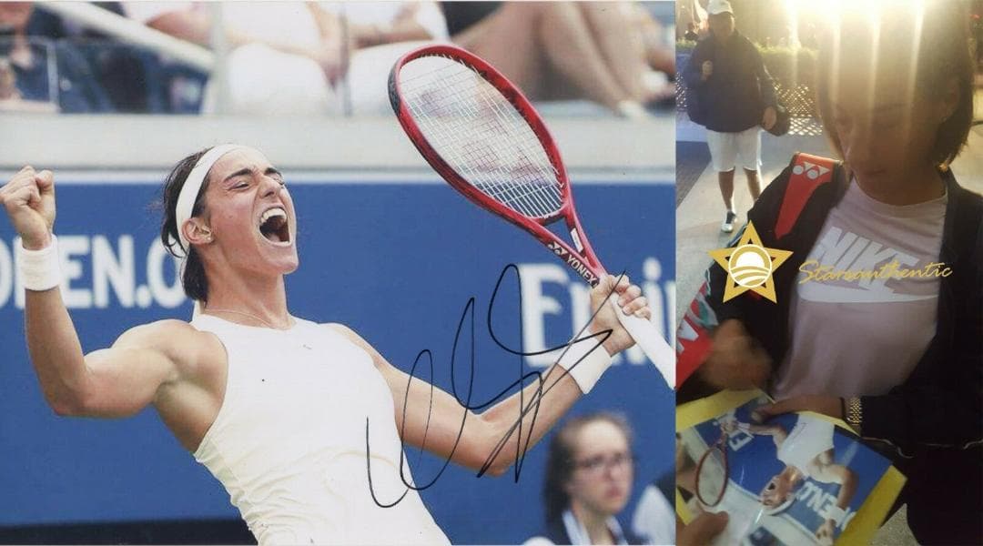 直筆サイン入り写真 キャロリン・ガルシア プロテニス/フレームなし/SA鑑定済