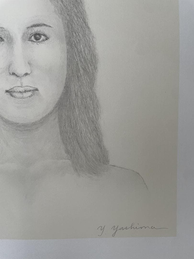 八島義郎　リトグラフ　版画　影を追いて　作者保存版　 AP 1/25　貴重