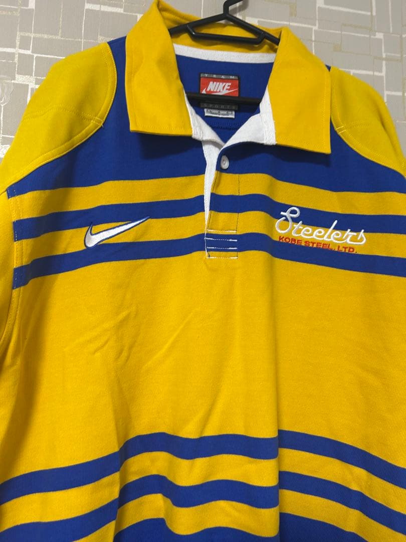 NIKE 神戸製鋼 ラガーシャツ 90s