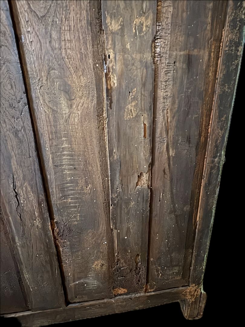 アンティーク キャビネット 民芸 家具 ビンテージ インド/フランス 食器棚