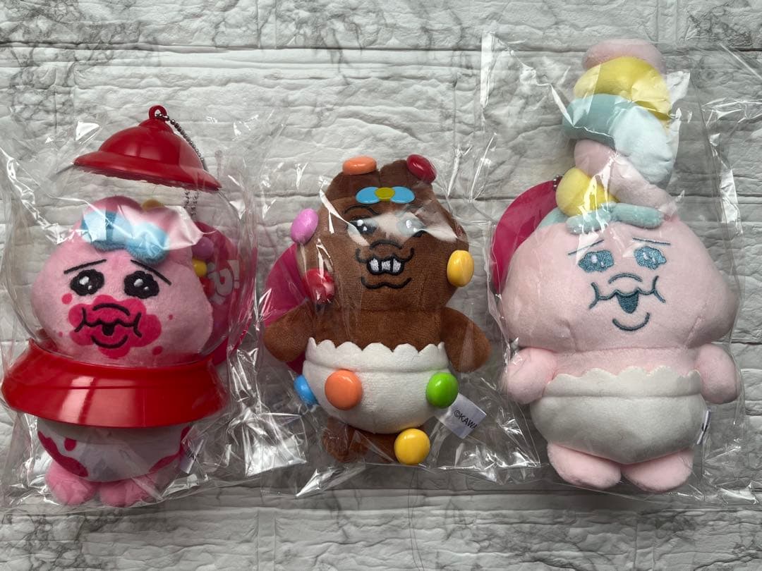 おぱんちゅうさぎ POPUP ぬいぐるみキーチェーン 3セット おまけ付