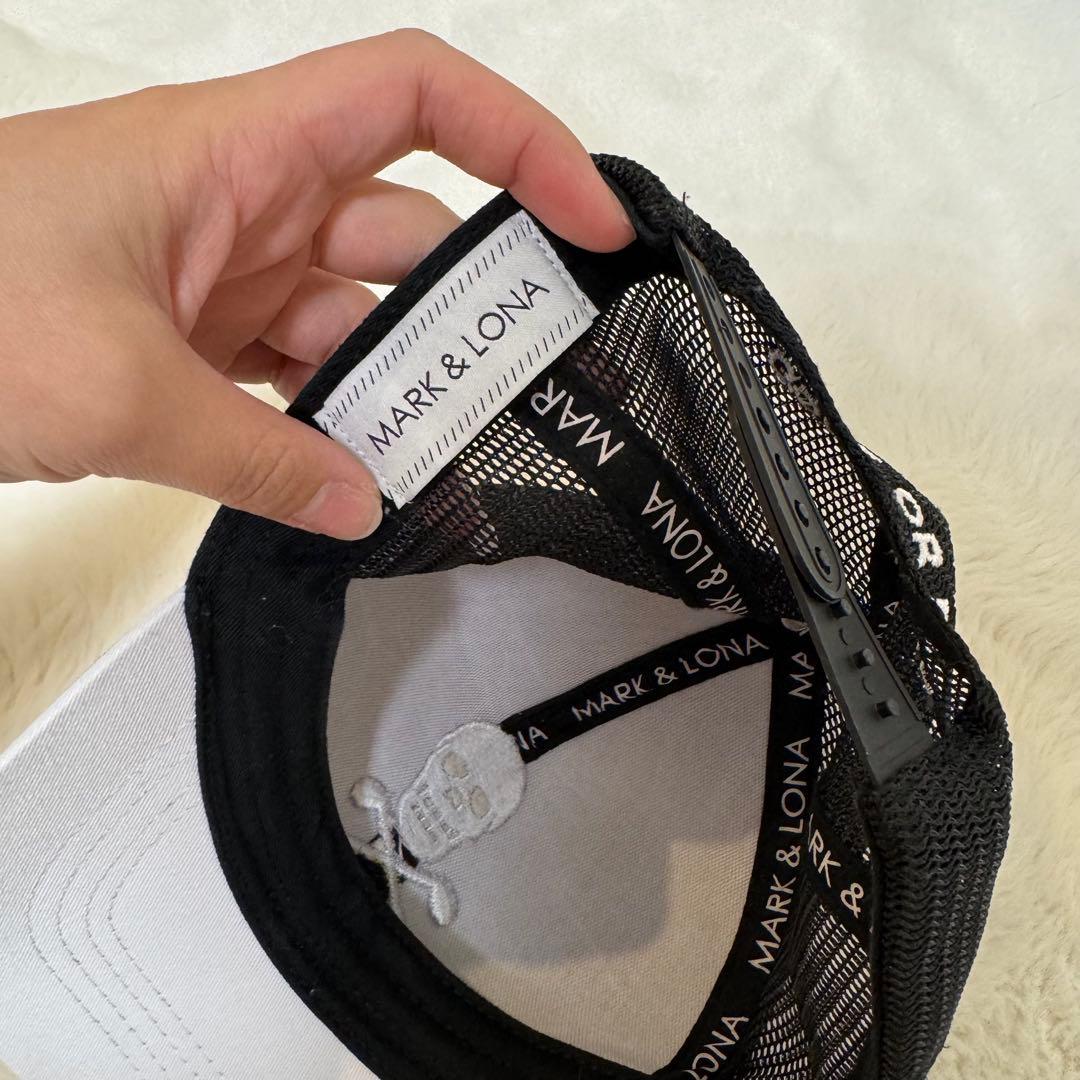 MARK & LONA ブラックキャップ スカル刺繍