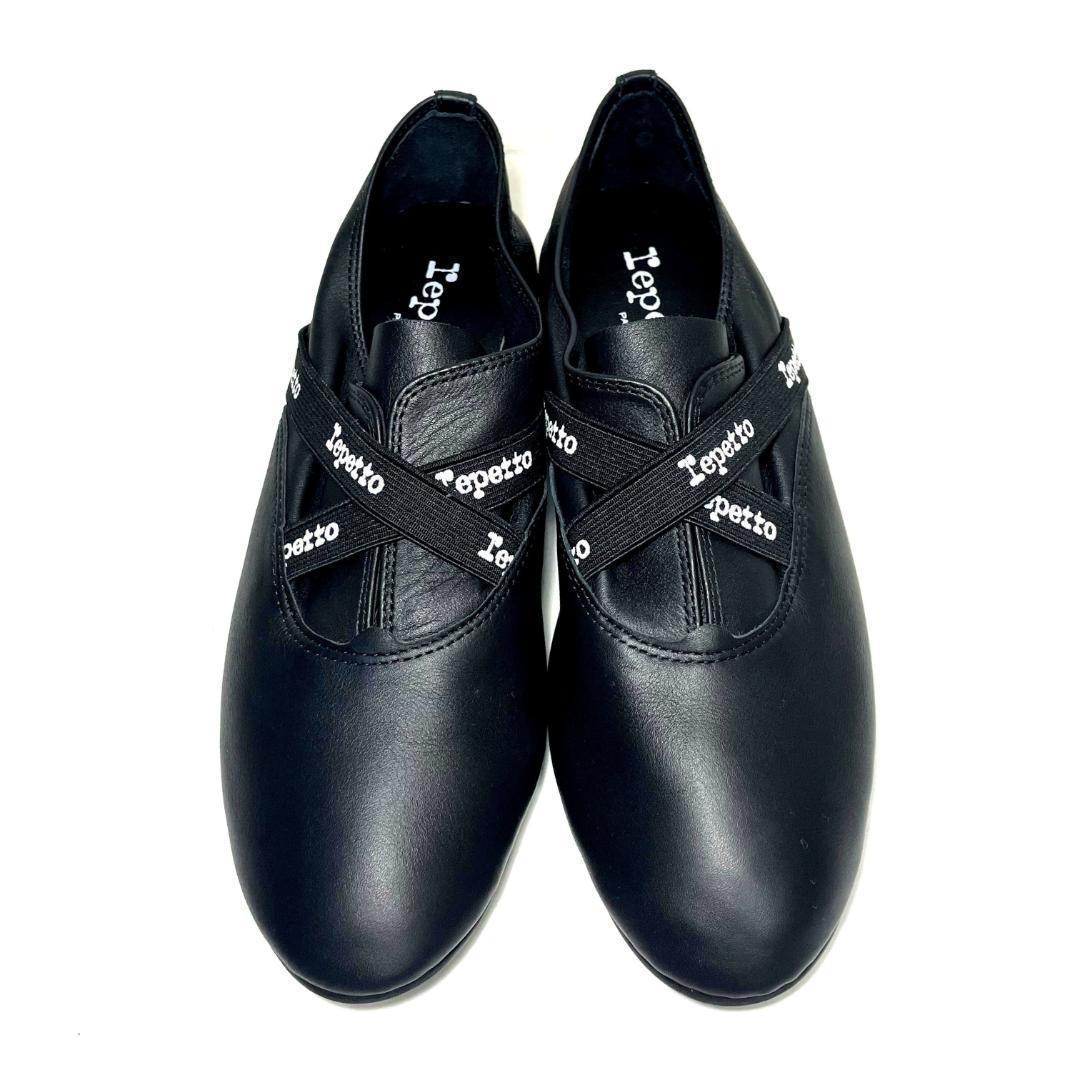激レア 新品 repetto レペット 37 JOAO ロゴクロスベルトシューズ