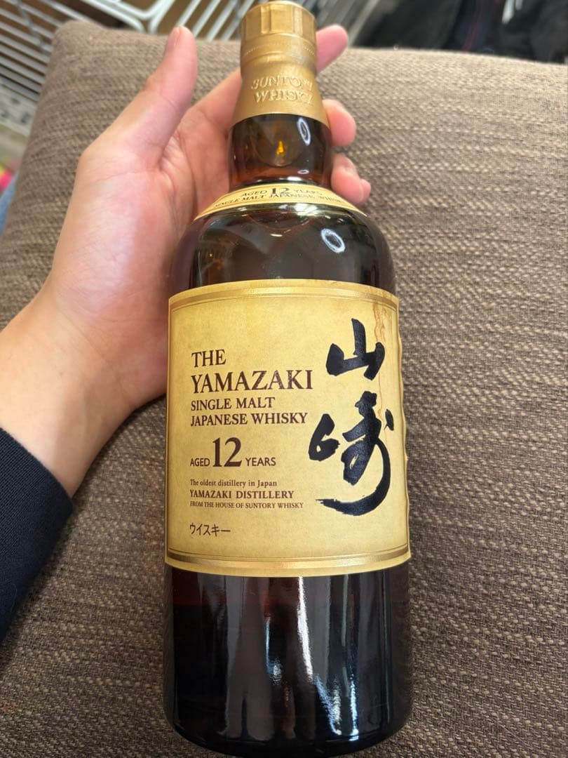 山崎12年ラベル汚れあり