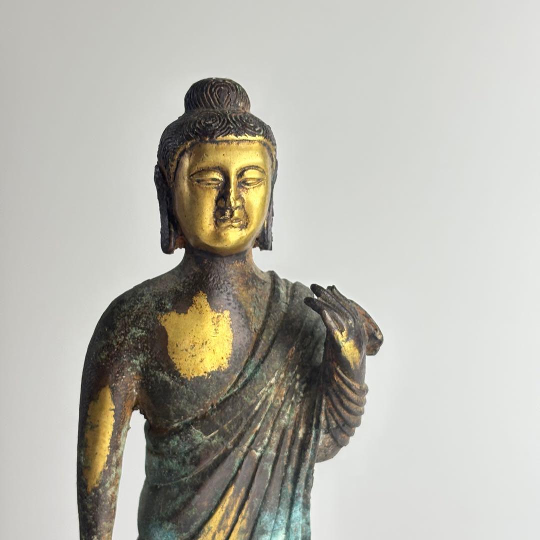 仏教美術 李朝 銅 菩薩 仏像