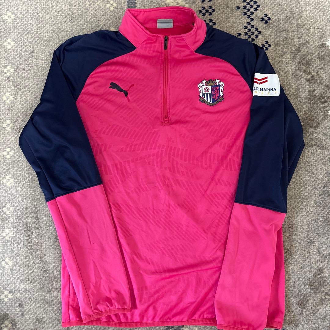 セレッソ大阪練習着PUMA ピンク ネイビー ハーフジップ　値段交渉あり