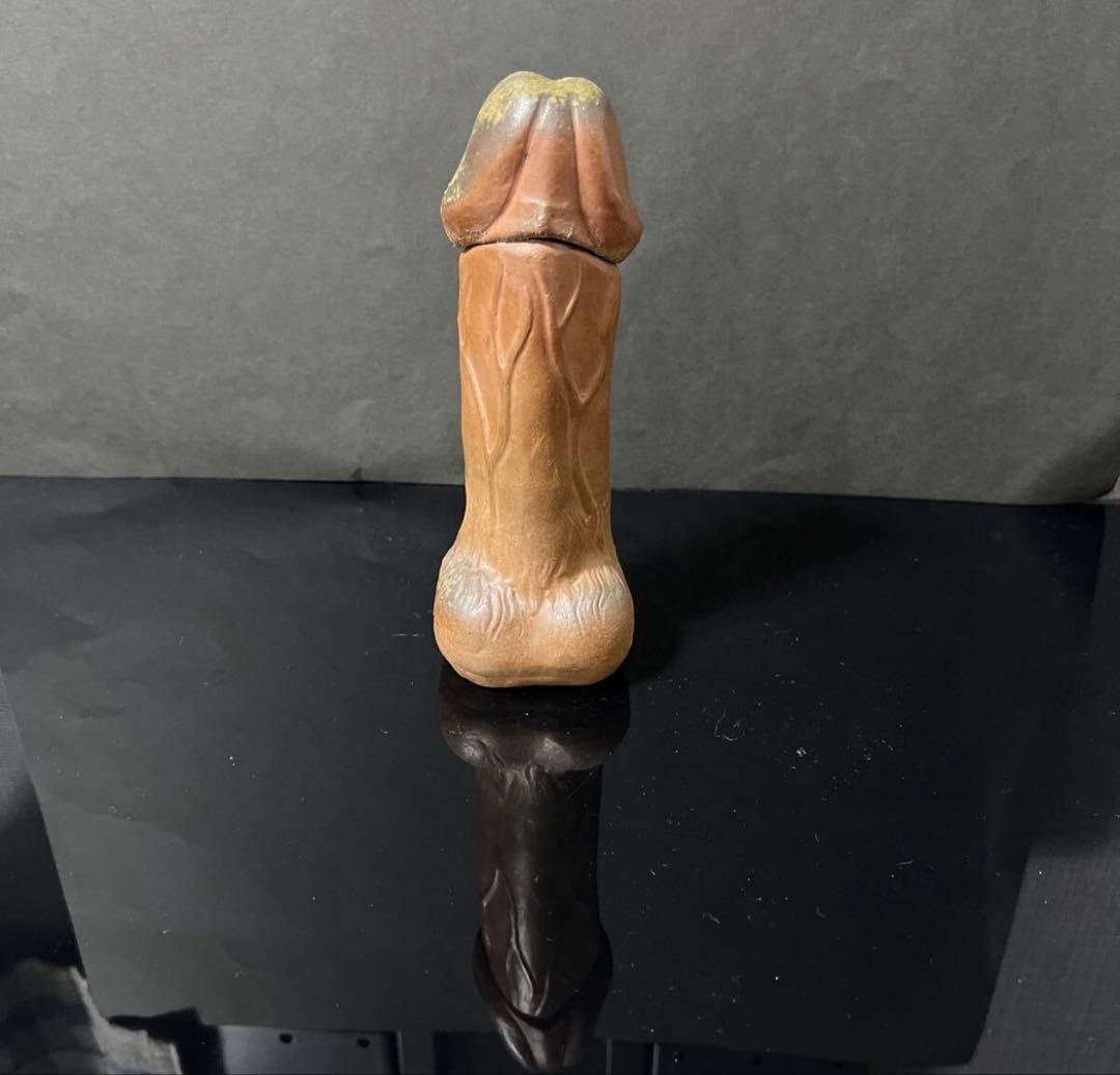 備前焼　珍品！　男根　酒器徳利　時代物　陶器