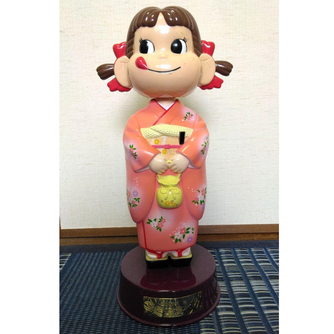 非売品 不二家 2003 親子でケーキづくり イベント ペコちゃん 首振り人形