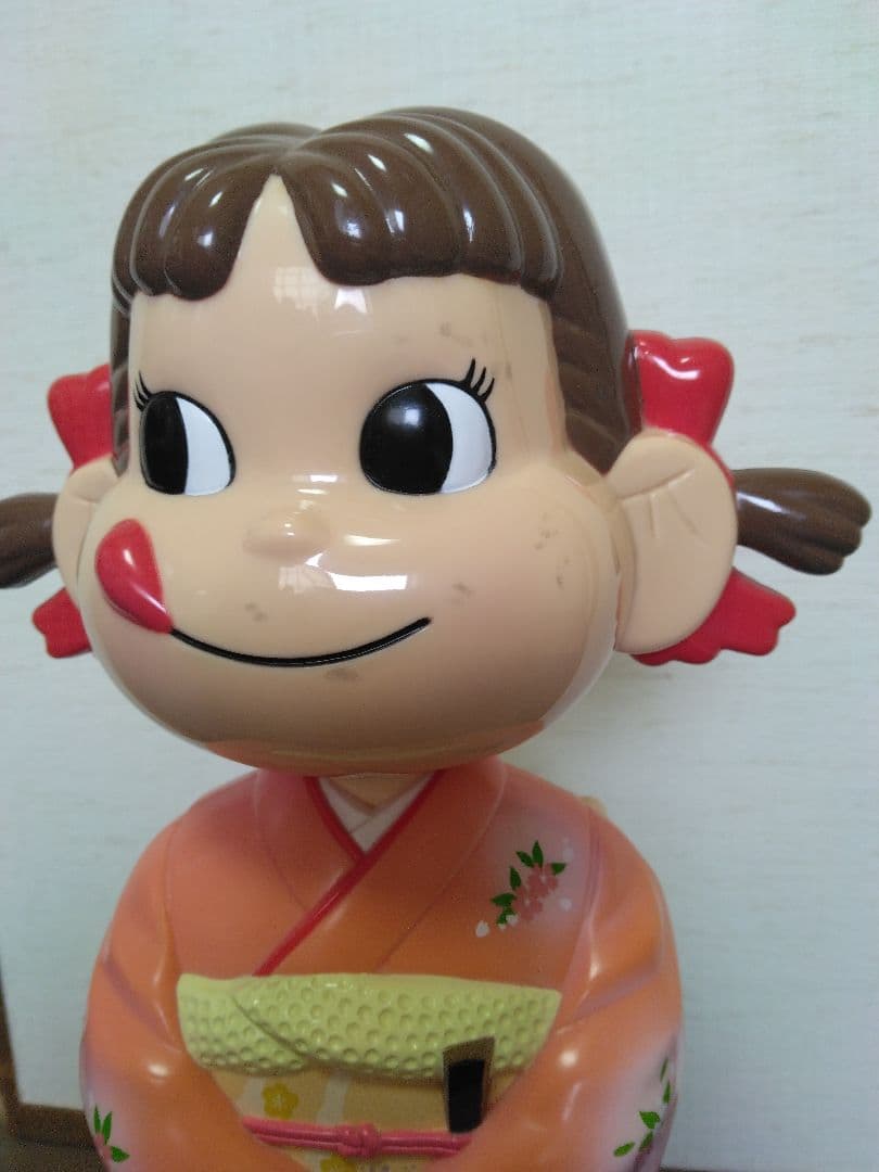 非売品 不二家 2003 親子でケーキづくり イベント ペコちゃん 首振り人形