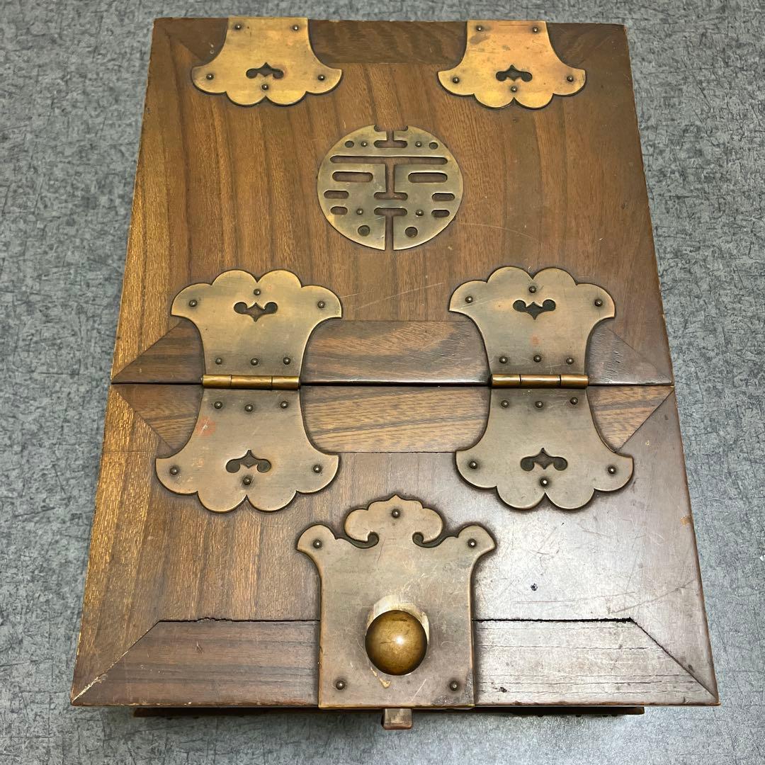 李朝家具　収納箱　木製　アクセサリーケース