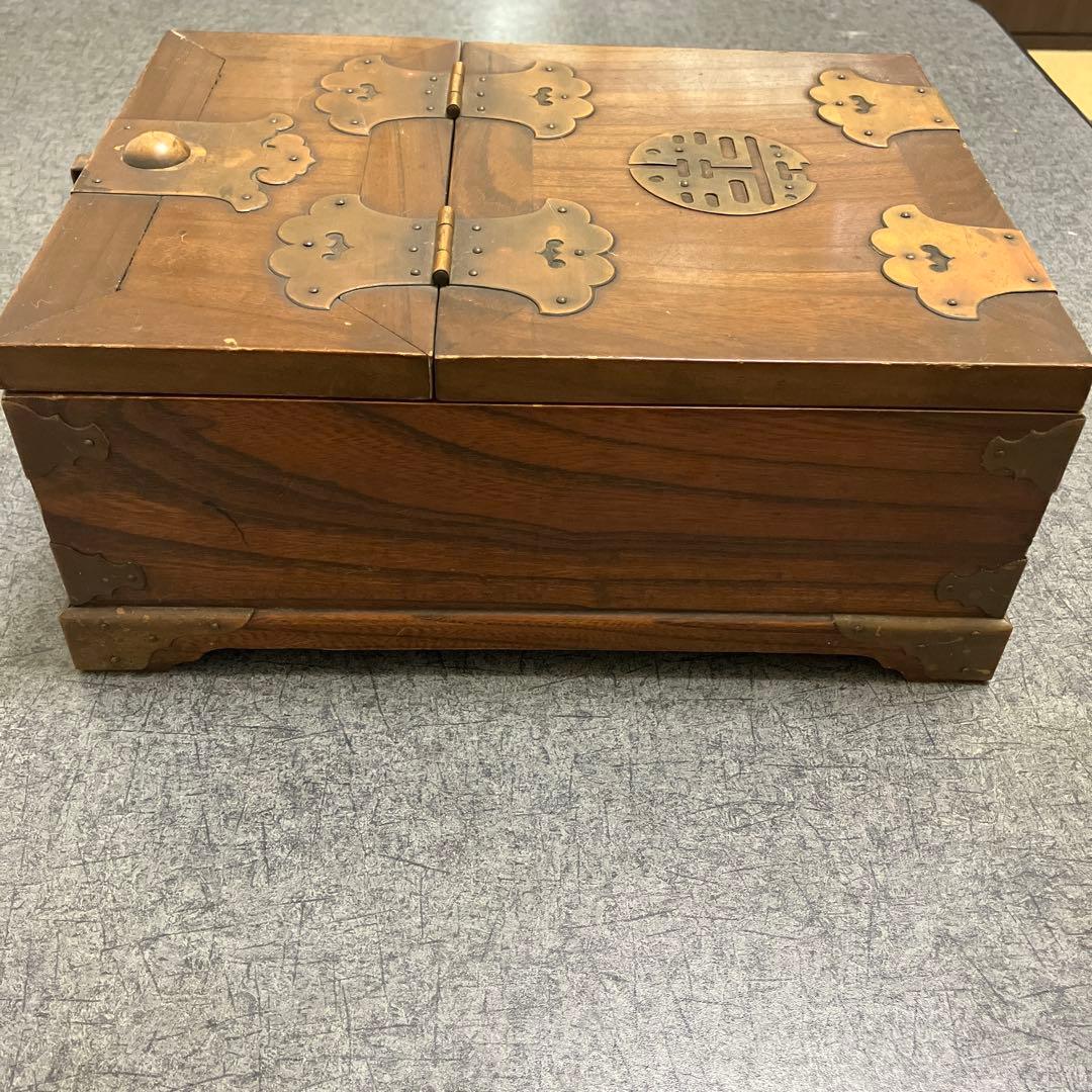 李朝家具　収納箱　木製　アクセサリーケース
