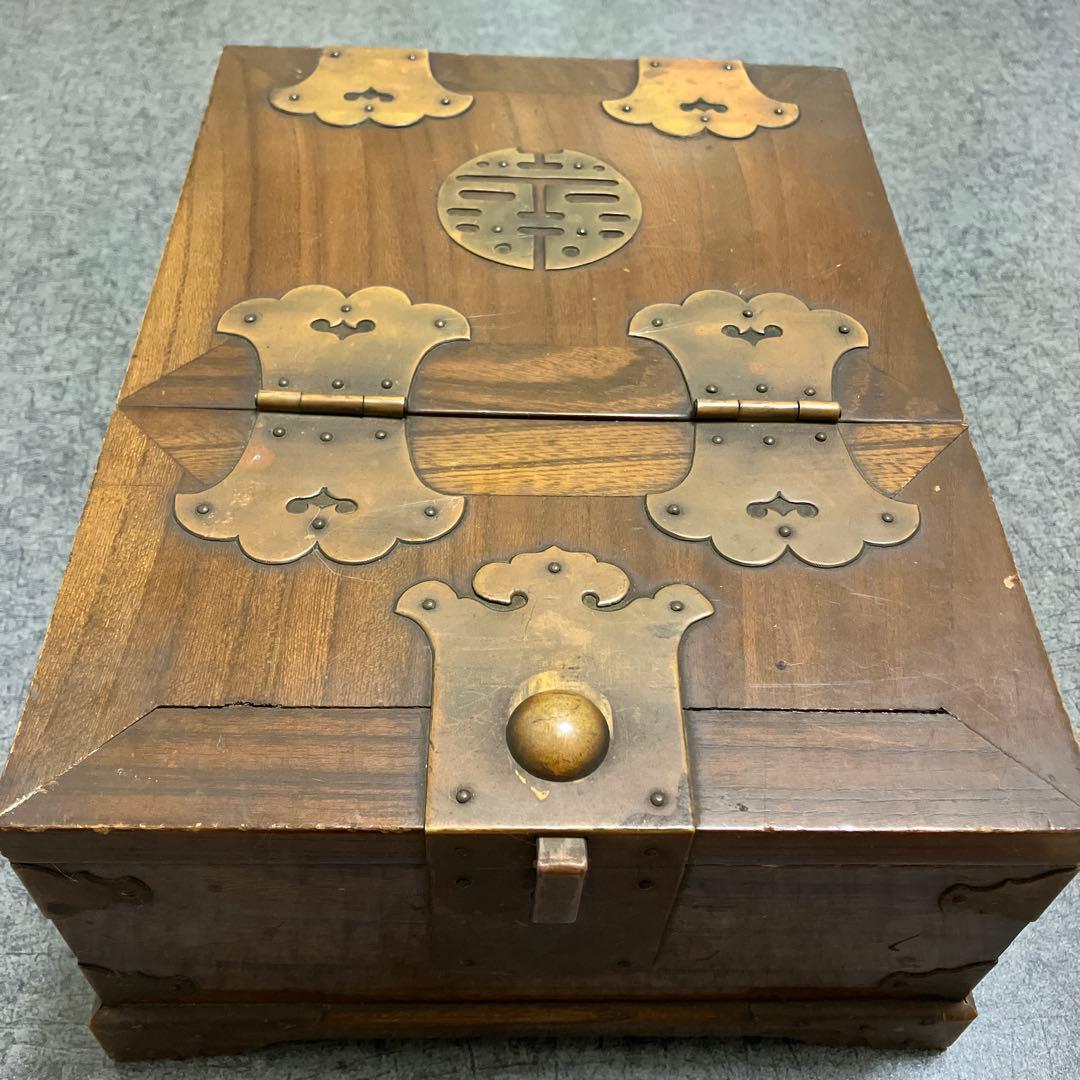 李朝家具　収納箱　木製　アクセサリーケース