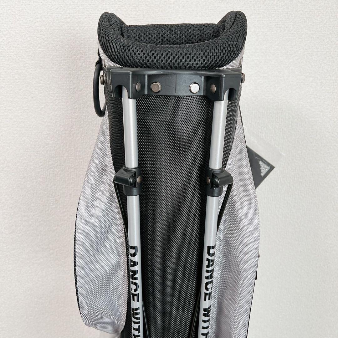新品 ダンスウィズドラゴン キャディバッグ 7型 2.3kgシルバー スタンド式