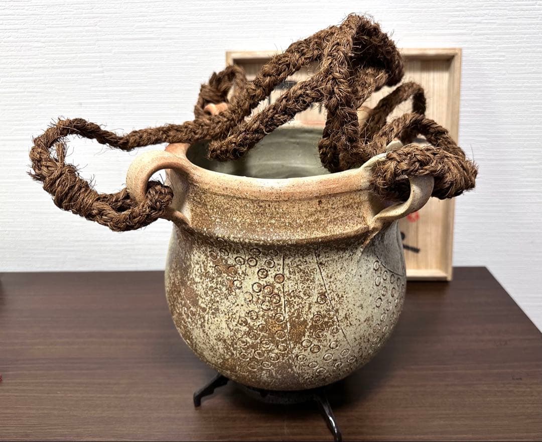 GerdKnapper ゲルトクナッパー 吊花入　１９７９年作　益子焼　真作保証