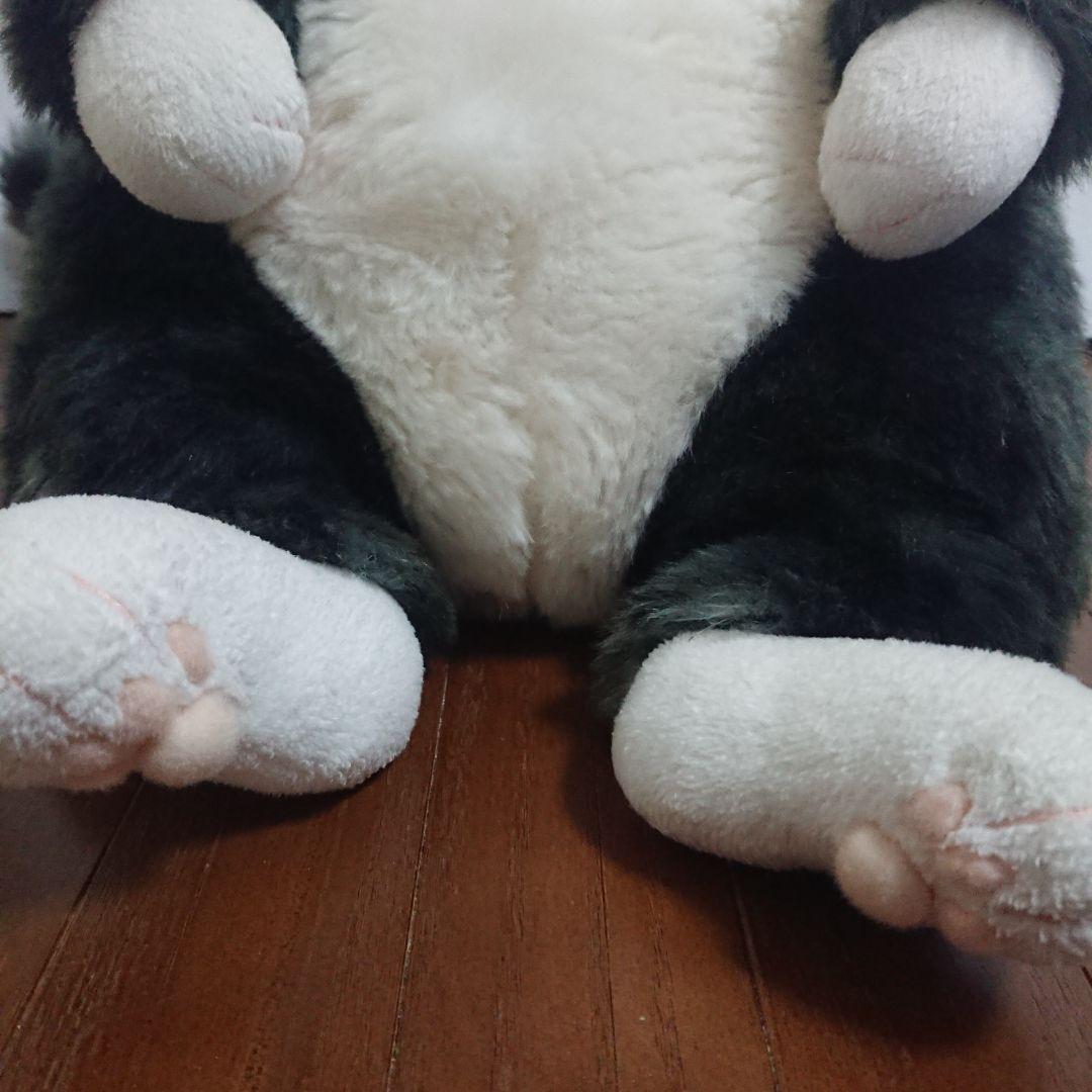 カドリーcuddly　猫型ぬいぐるみ グレーとホワイト