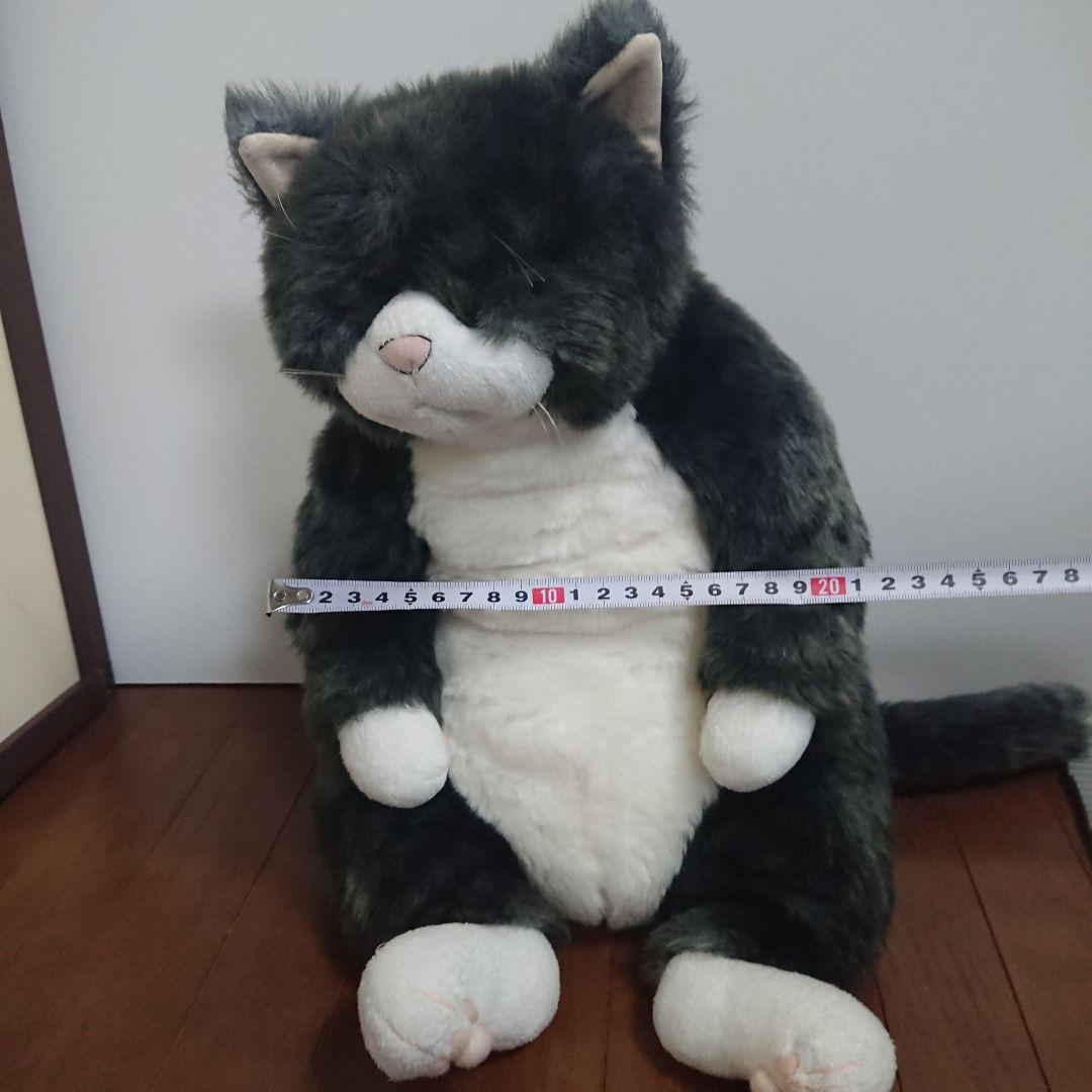 カドリーcuddly　猫型ぬいぐるみ グレーとホワイト