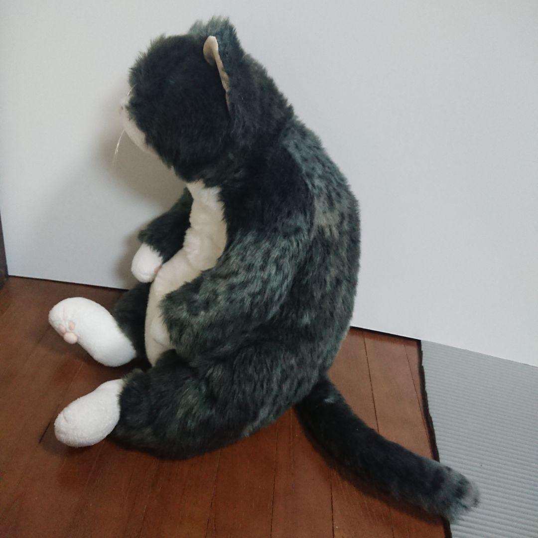 カドリーcuddly　猫型ぬいぐるみ グレーとホワイト