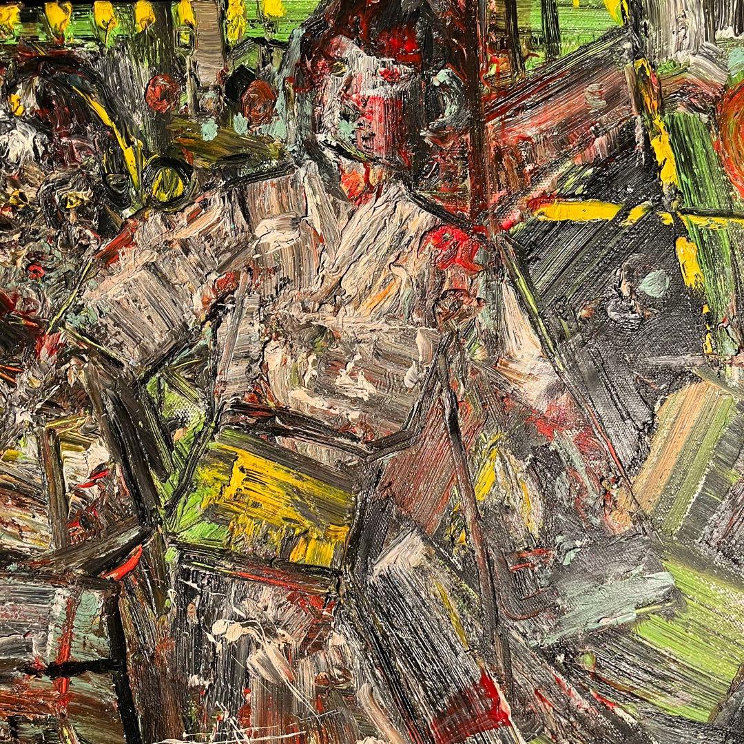 ★真作★ 旭日嘎(シゴラカ) 舞子 日本画油絵 貴重作品