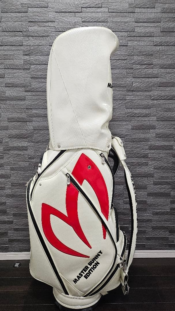 MASTER BUNNY EDITION キャディバッグ ホワイト エナメル