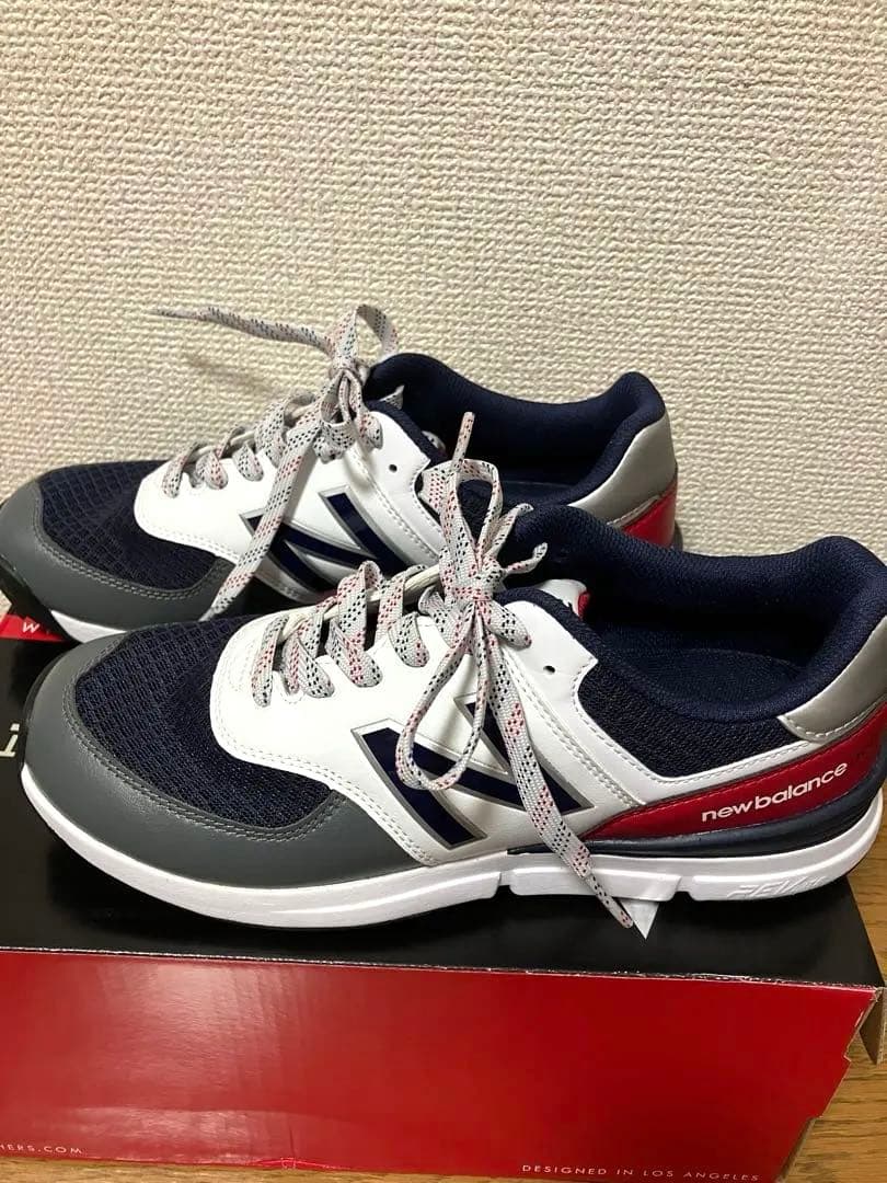 【未使用】New Balance996ゴルフシューズネイビー/レッド24.5cm