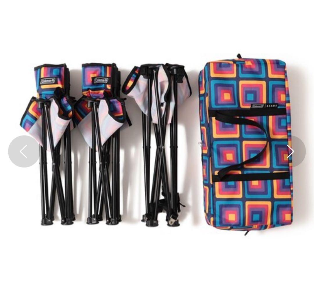 ［新品］Coleman × BEAMS / 別注 チェア テーブル セット