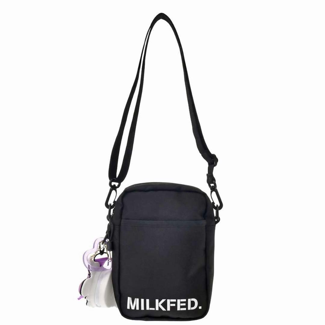 MILKFED.コラボデイジー ショルダーバッグ チャーム・ポーチ・カラビナ付き