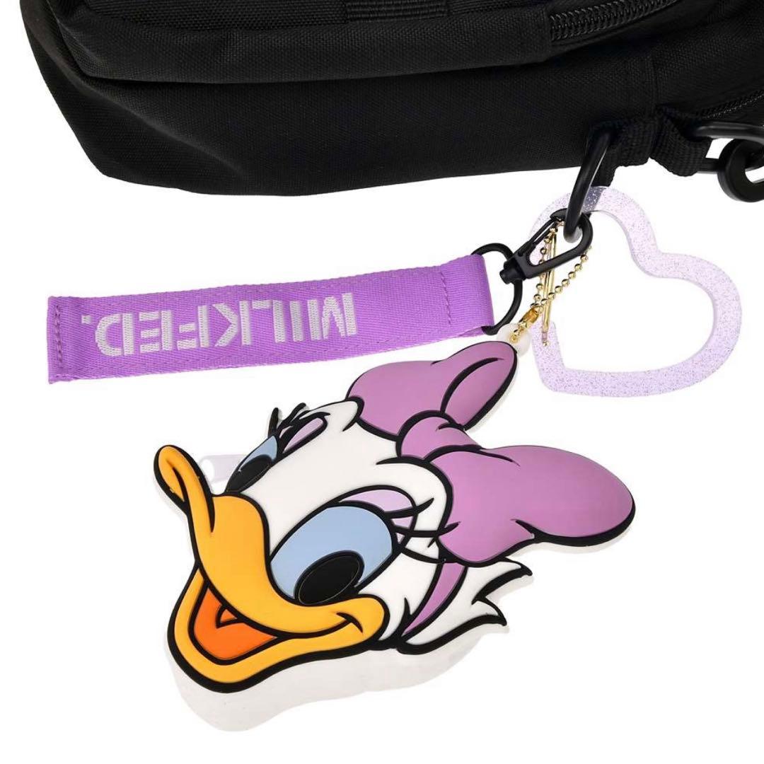 MILKFED.コラボデイジー ショルダーバッグ チャーム・ポーチ・カラビナ付き