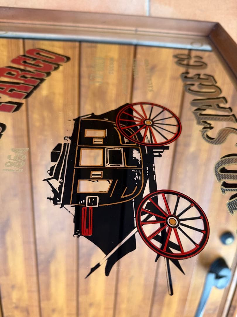 ビンテージ パブミラー The WELLS FARGO アンティーク品　レトロ